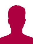 Umriss einer Person in rot und weiß